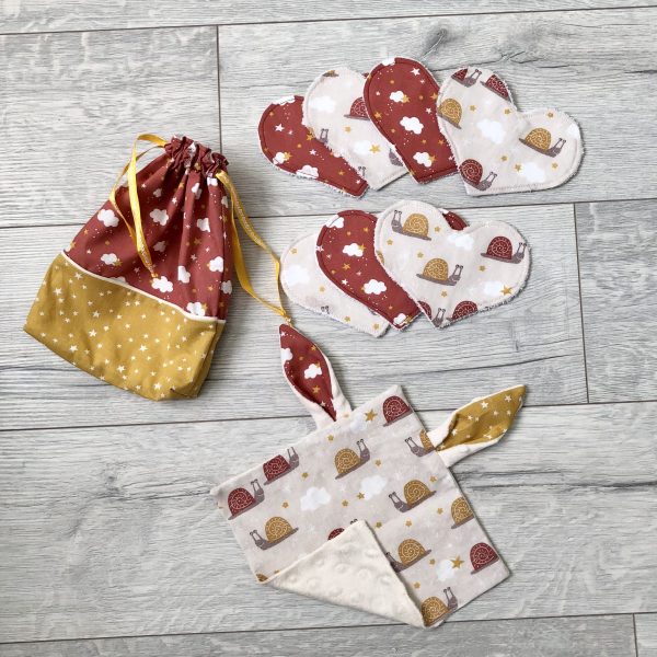 Coffret "Tout plein d'amour" - Escargots - Grenat