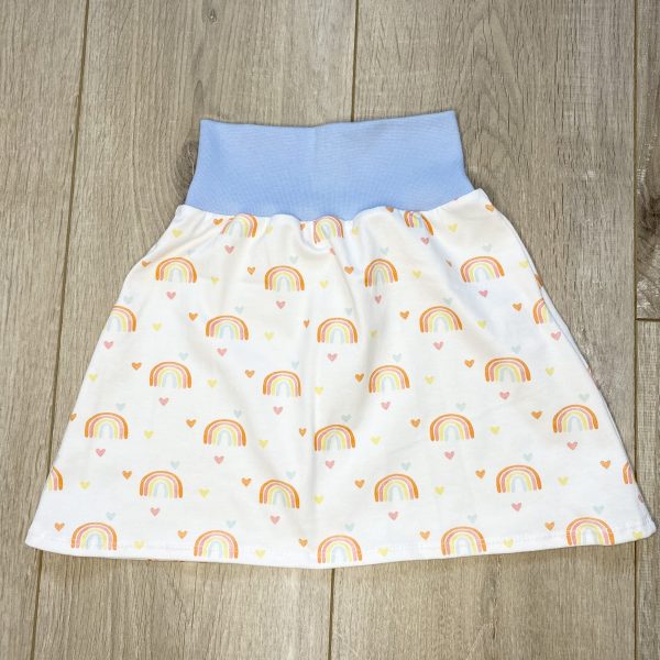 Jupe "Rainbow Sun" - Bleu ciel