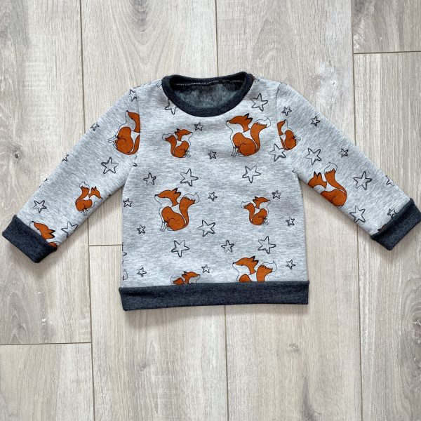 Sweat "Renards" - Gris foncé