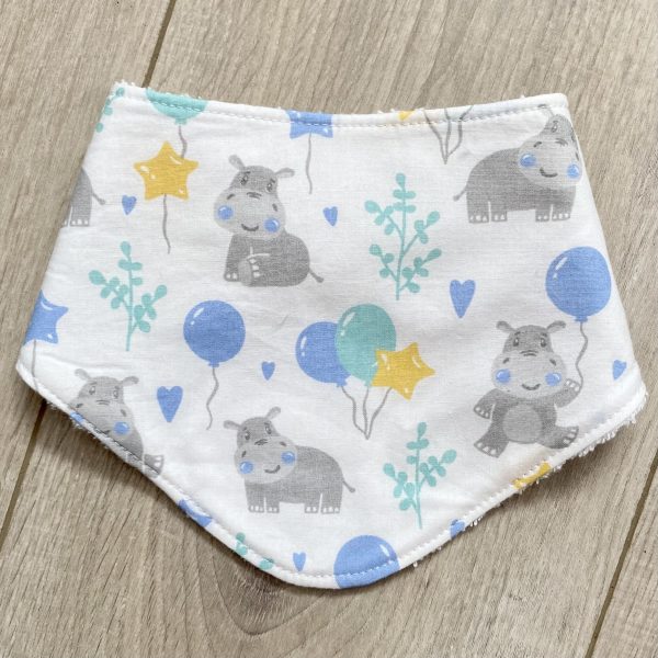 Bavoir bandana "L'Hippo et ses ballons"