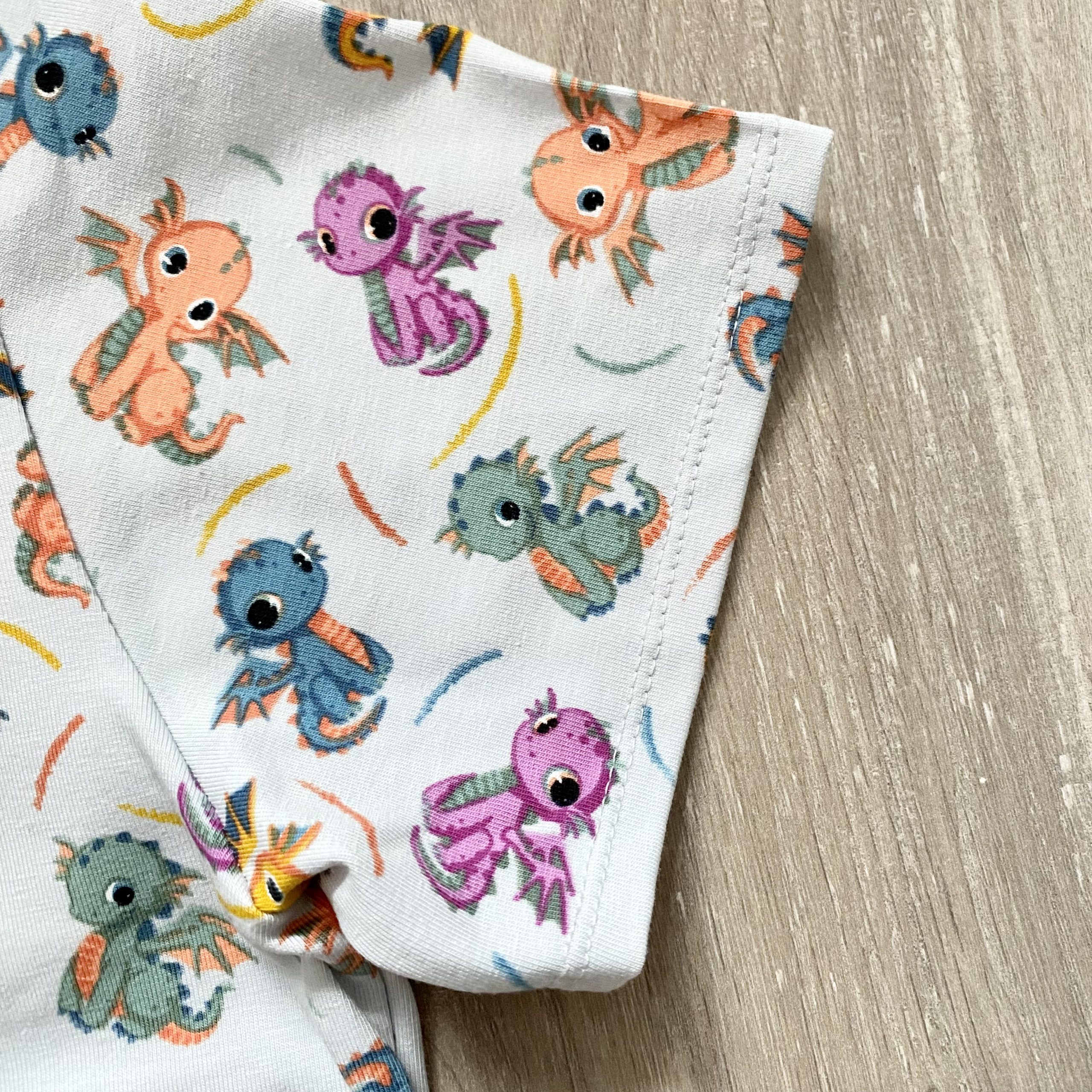 Tee-shirt manches courtes "Les dragons" - Violet – Image 3