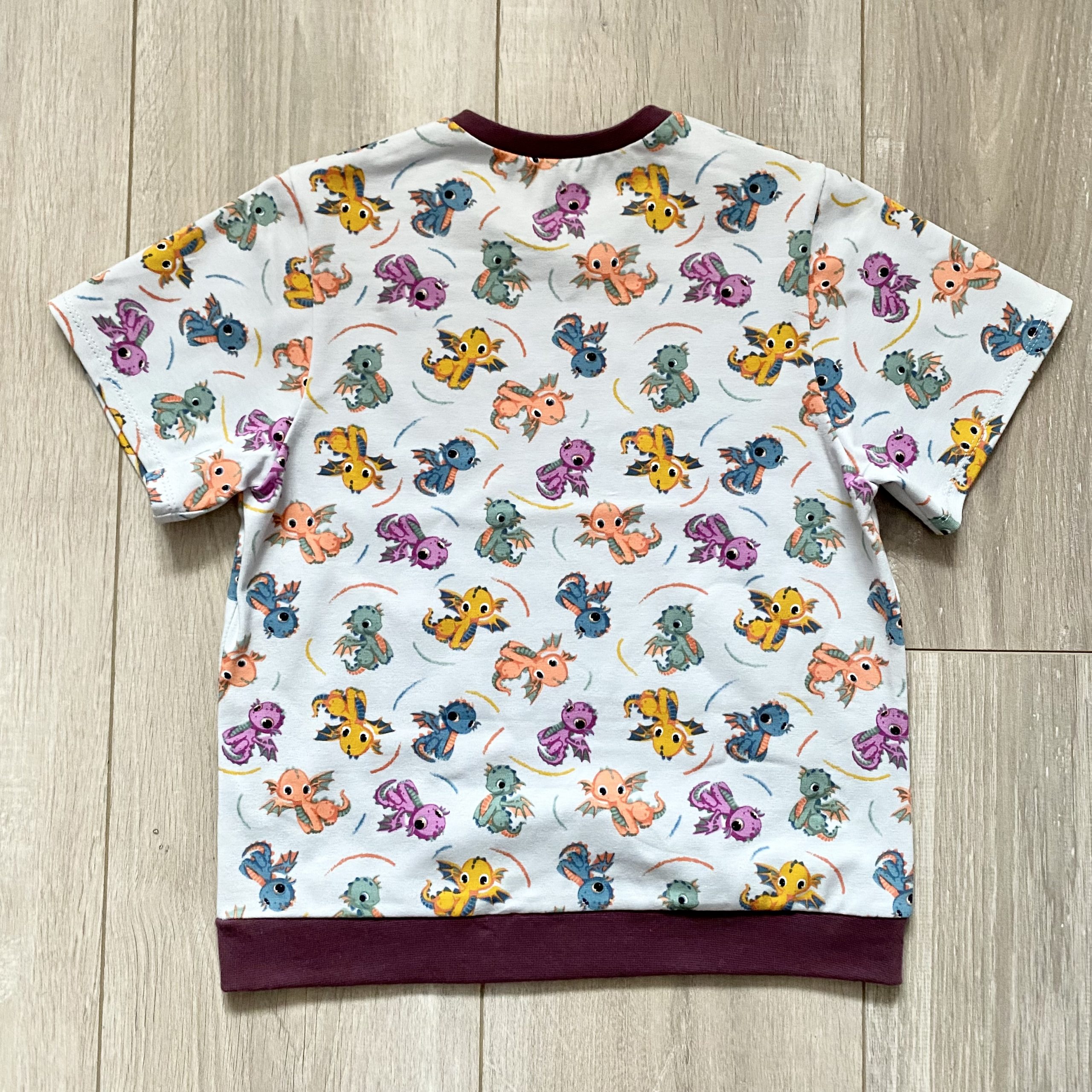 Tee-shirt manches courtes "Les dragons" - Violet – Image 5